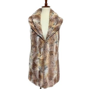 Alice + Olivia Faux Fur Long Vest